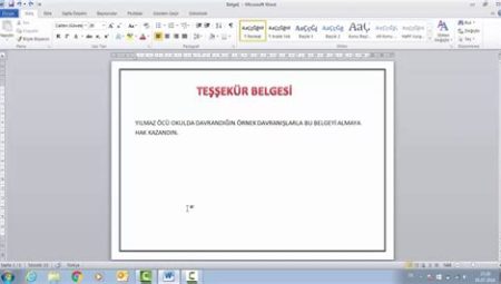 Microsoft Word ile Profesyonel Belgeler Nasıl Oluşturulur?